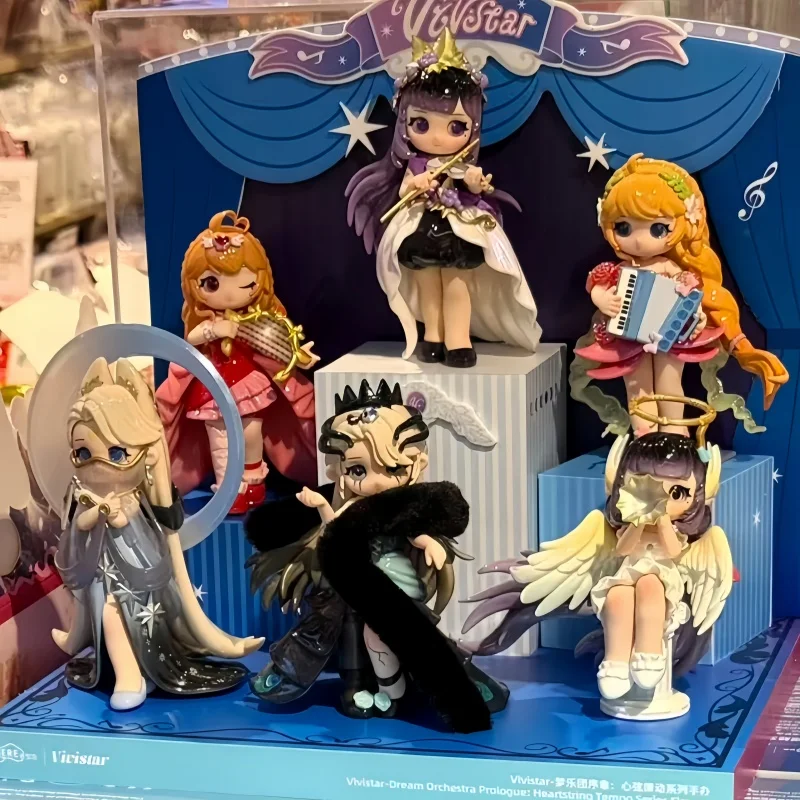 Фото Фигурки-сюрпризы Vivistar Blind Box Dream Orchestra Prologue Heartstring Tempo Series: милые коллекционные фигурки для декора рабочего стола №4
