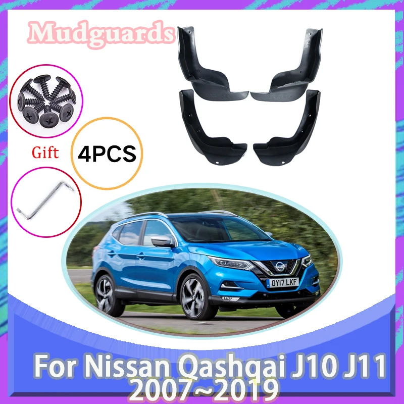 

Car Mudguards Fit For Nissan Qashqai J10 J11 2007~2019 4X Muds Flaps Mudflaps Splash Guards Wheels Fenders Set Auto Accessories