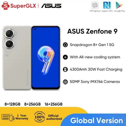 ASUS Zenfone 9 смартфон, Snapdragon 8 +, экран 2022 Гц, 30 Вт
