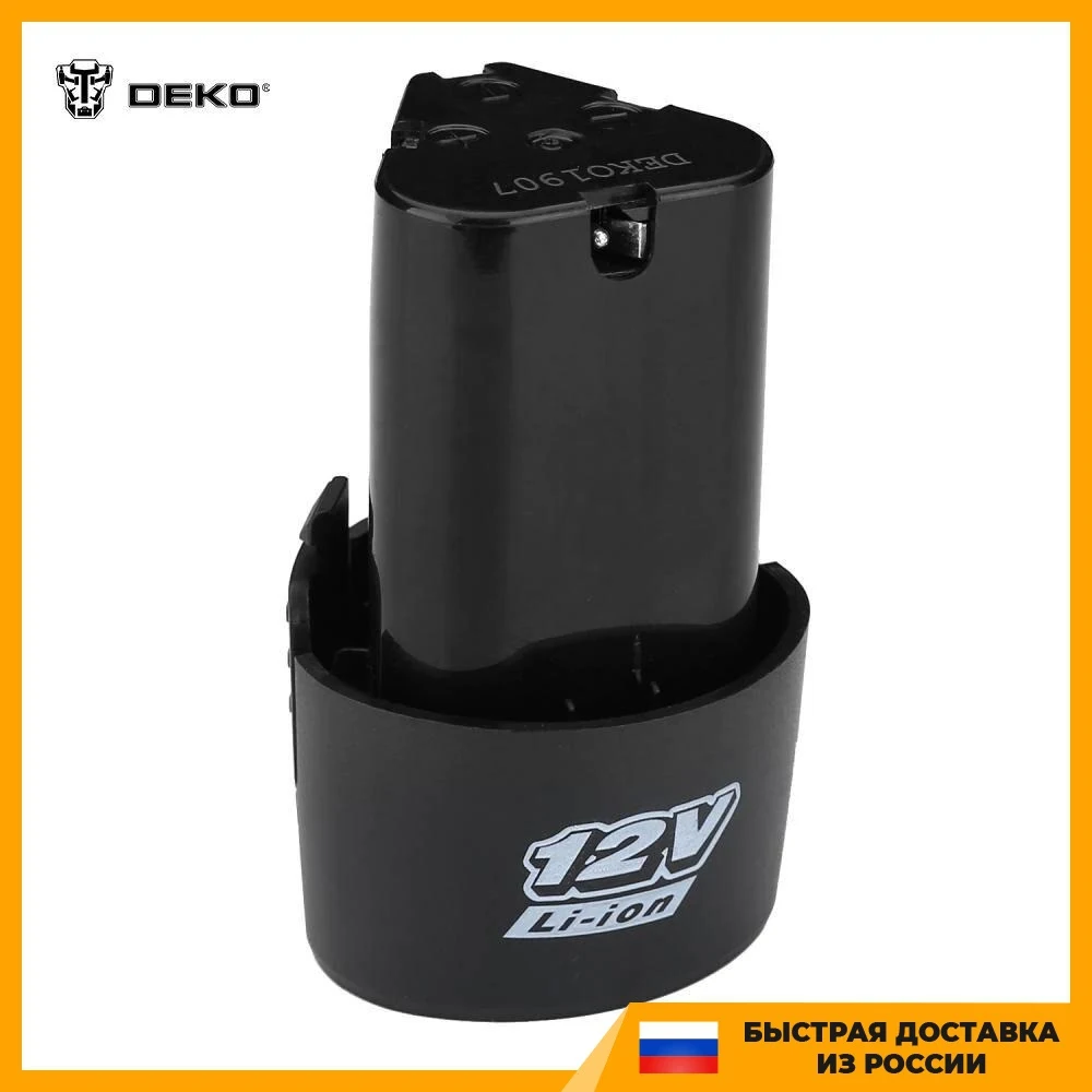 Литий-ионный аккумулятор для дрели-шуруповерта DEKO DKCD12FU-Li 063-4090, 12В, 1,5А*ч