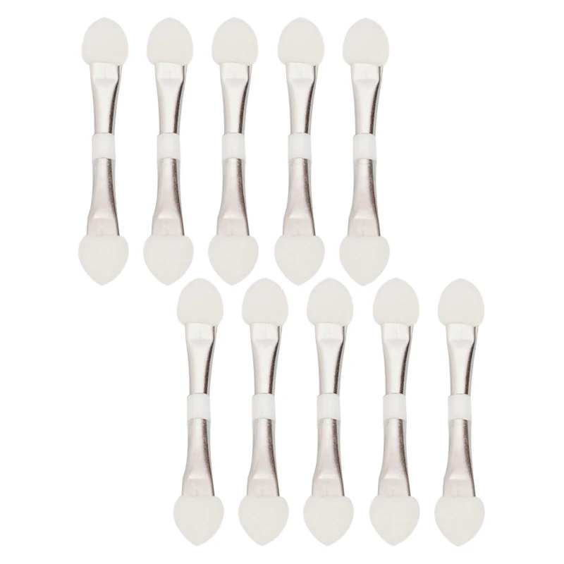 

10 шт. одноразовые двухсторонние кисти для теней, профессиональная губчатая палочка, аппликатор для теней, Кисть для макияжа, кисть для теней