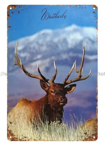 1985 пистолет WEATHERBY охотничий огнемет металлический жестяной знак ностальгическая