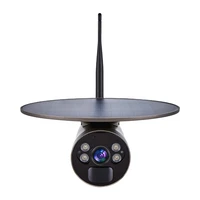 pir motion detection monitor smart camera color night vision solar camera