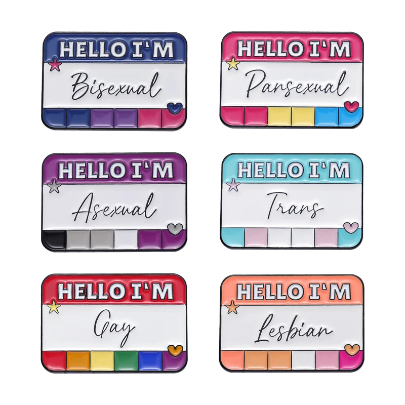 

Hellow I’M Series Text Quotes Enamel Pins Cute Cartoon Note Tips Lapel Brooches Metal Custom Badge Jewelry Accessories Gifts