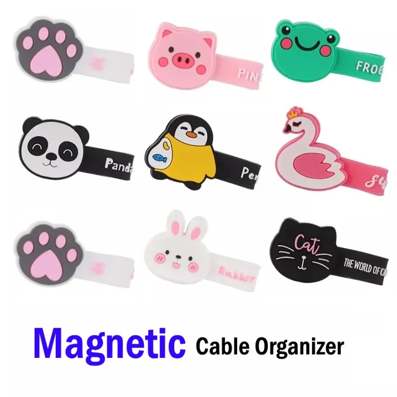 

Silicone Cable Holder Organizer Headphone Harness Winder Desktop Cable Organizer Management Earphone Cable Clip