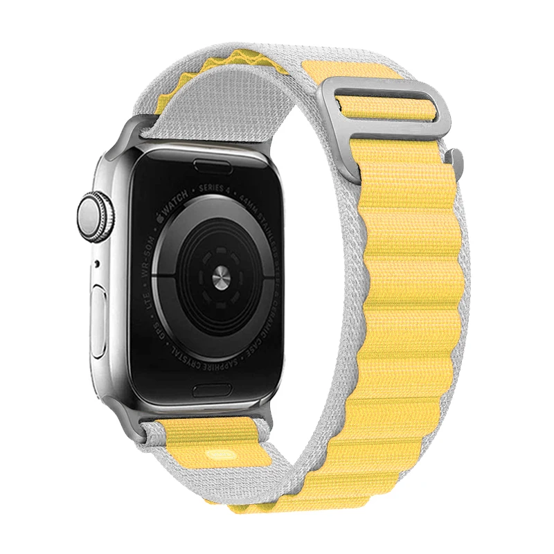 Modification Mod Kit Glass Case Strap for Apple watch band Ultra 49mm 8 7 6 5 4 45mm 41mm Alpine Loop Nylon belt Bracelet correa