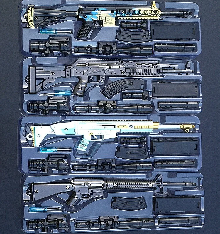 Мини снайперский пистолет AK47 M762 модели Battlegrounds PUBG коллекция мини брелок Модель M416