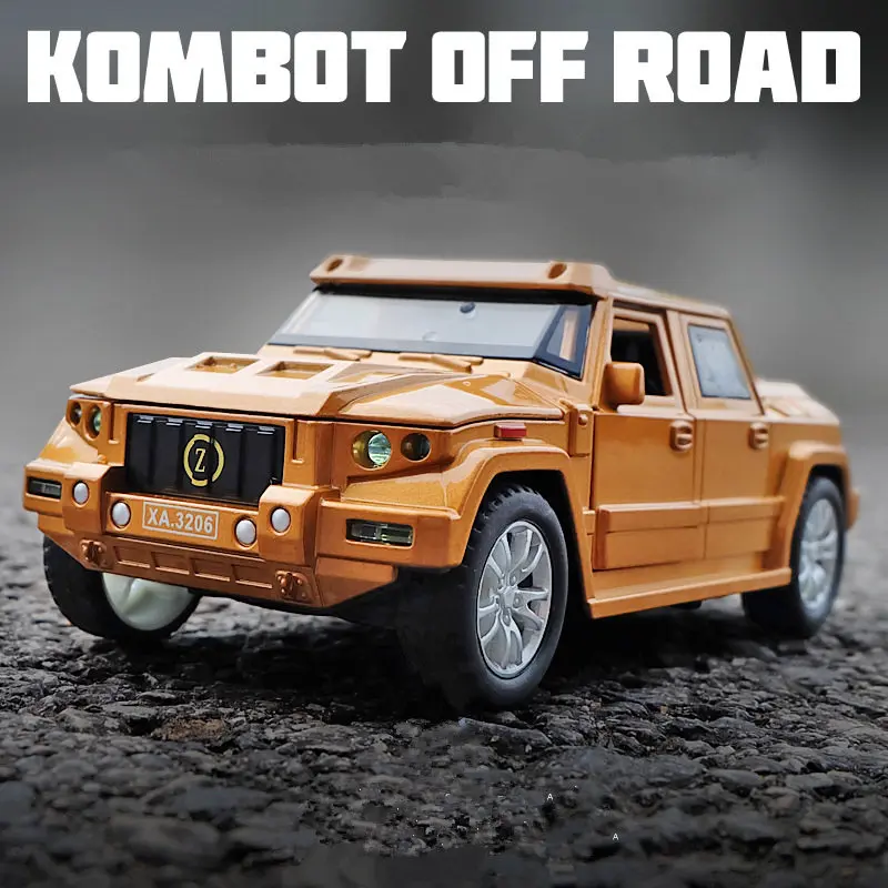 

1:32 KOMBAT внедорожник литый под давлением пуленепробиваемый бронированный автомобиль модель игрушечного автомобиля Модель с откидным назад шесть открытых дверей коллекция подарок для детей