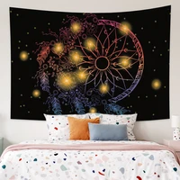 dreamcatcher tapestry psychedelic stars hippie aesthetic bohemia wall hanging decor for bedroom living room dormitory blanket