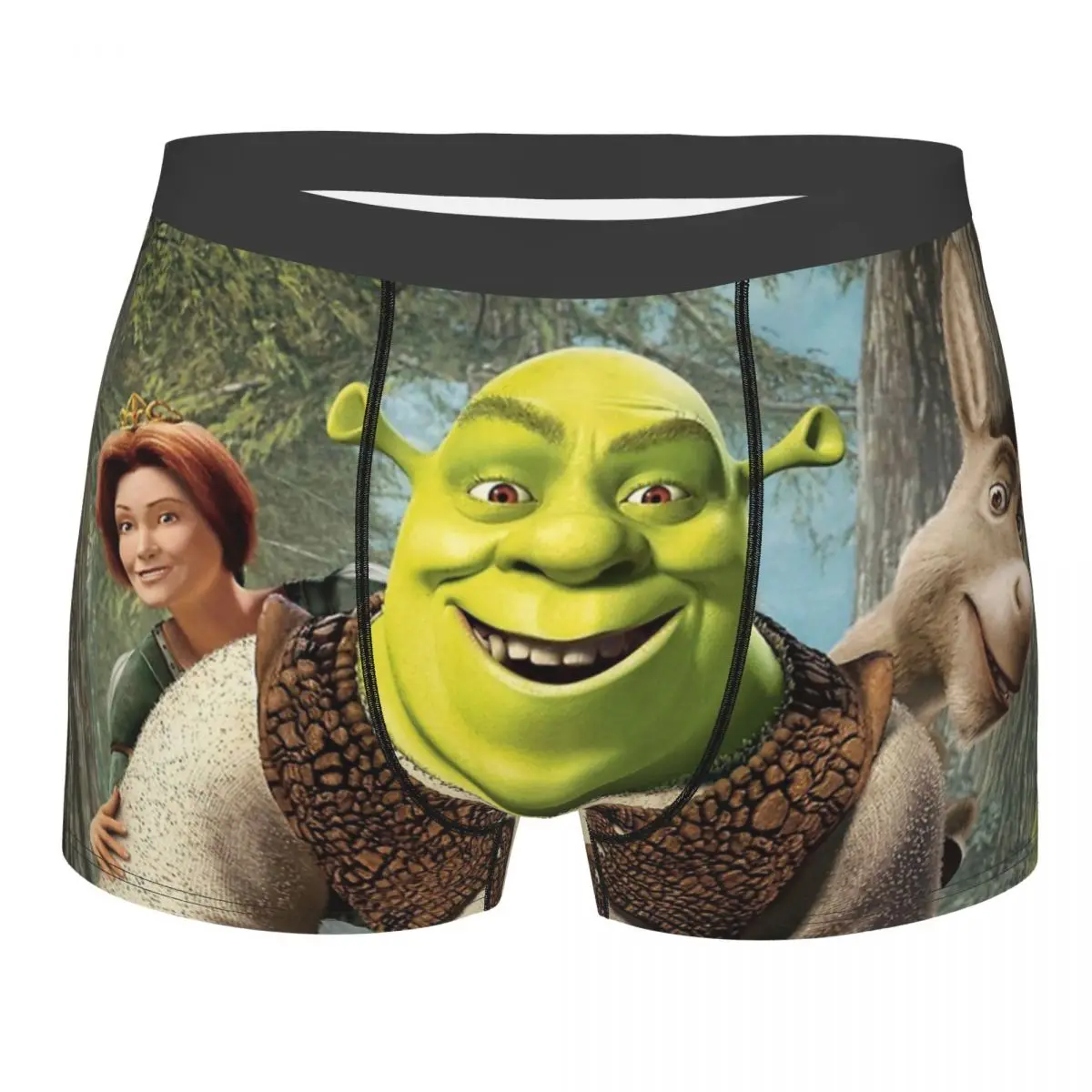 

Shrek Men Underwear Boxer Shorts Panties Sexy Soft Underpants for Homme Plus Size
