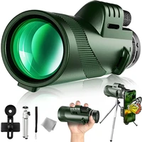 80x100 monocular scope professional monocular long range hd high powerful binoculars telescope low light traveling hunting