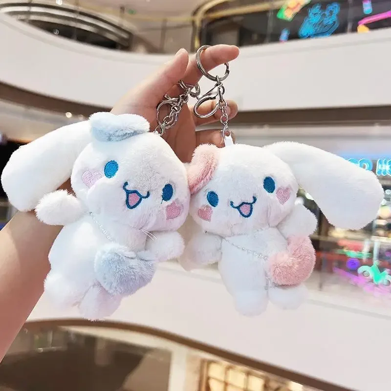 

Cinnamoroll Plush Bag Pendant Kawaii Sanrio Keychain Plushis Plushies Children's Cute Soft Stuffed Schoolbag Accessories Gift