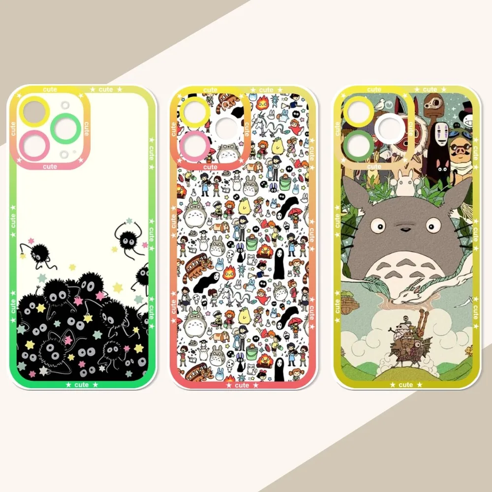 

Cartoon Studio Ghibli Spirited Away Phone Case For IPhone 12 11 13 14 Pro Max XR XS Max X SE2020 7 8 Plus Case