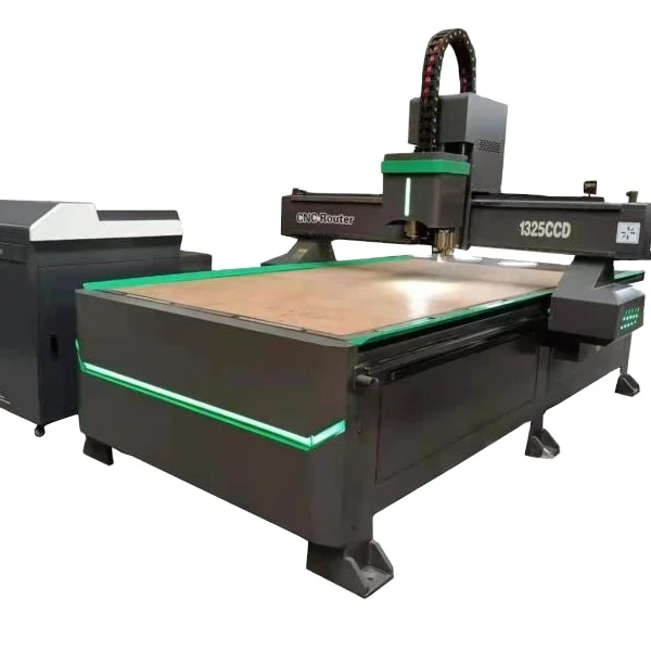 

3d Woodworking CNC Router Machine for Wood MDF Acrylic 1325 CCD cnc router with vibrating knife tool