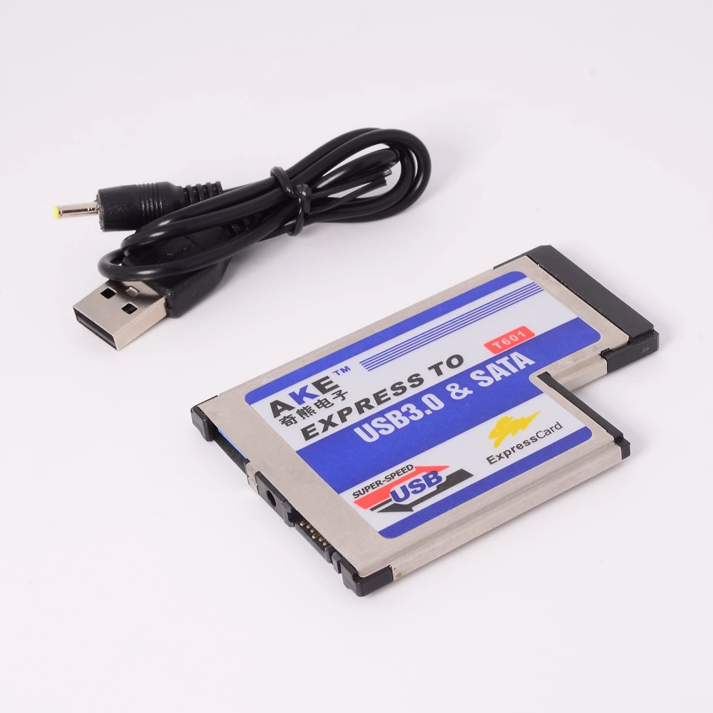Фото ExpressCard 54 мм для ноутбука Express с USB3.0 + SATA Карта расширения Т-образный L-образный №2
