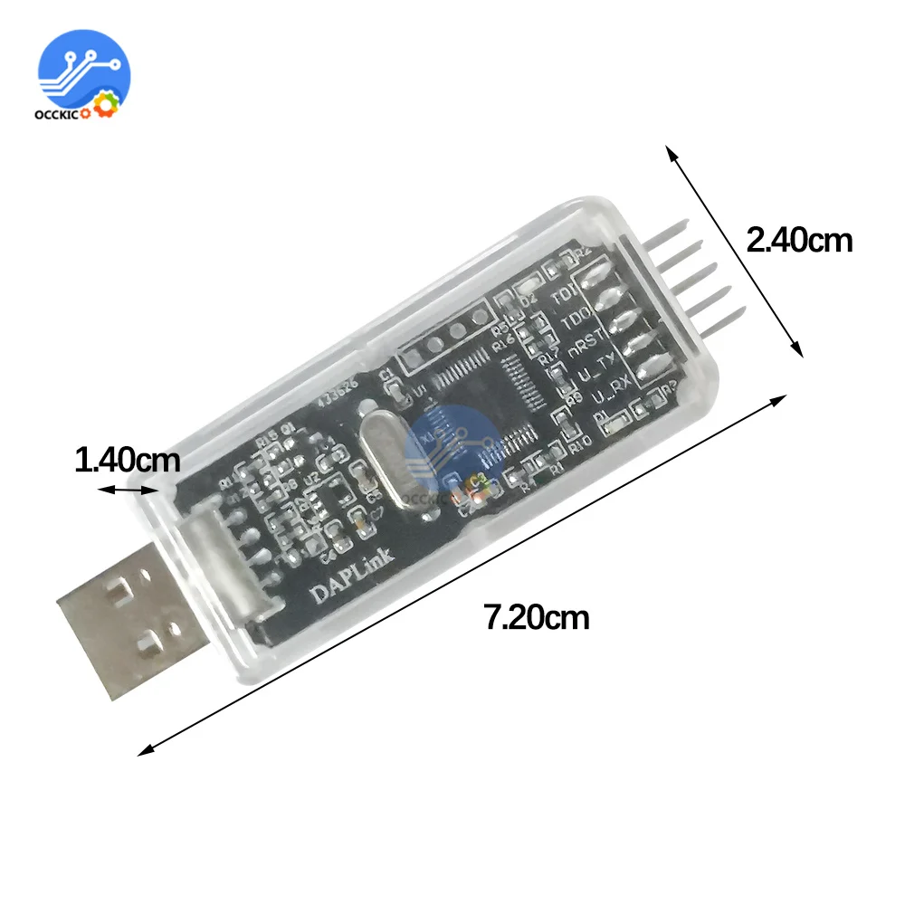 Эмулятор CMSIS DAP/DAPLink STM32 зонд отладки ARM Cortex-M MCU JTAG/SWD/CDC последовательный