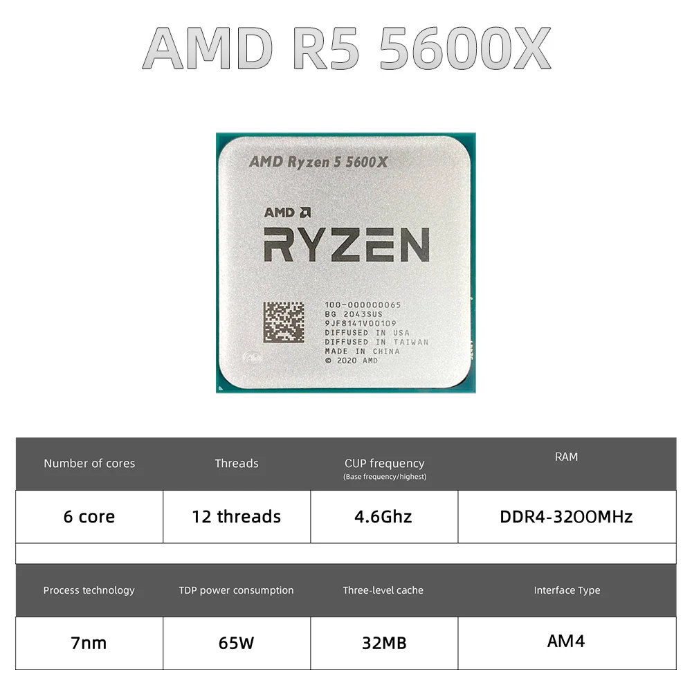Ryzen 5 5600 a320m