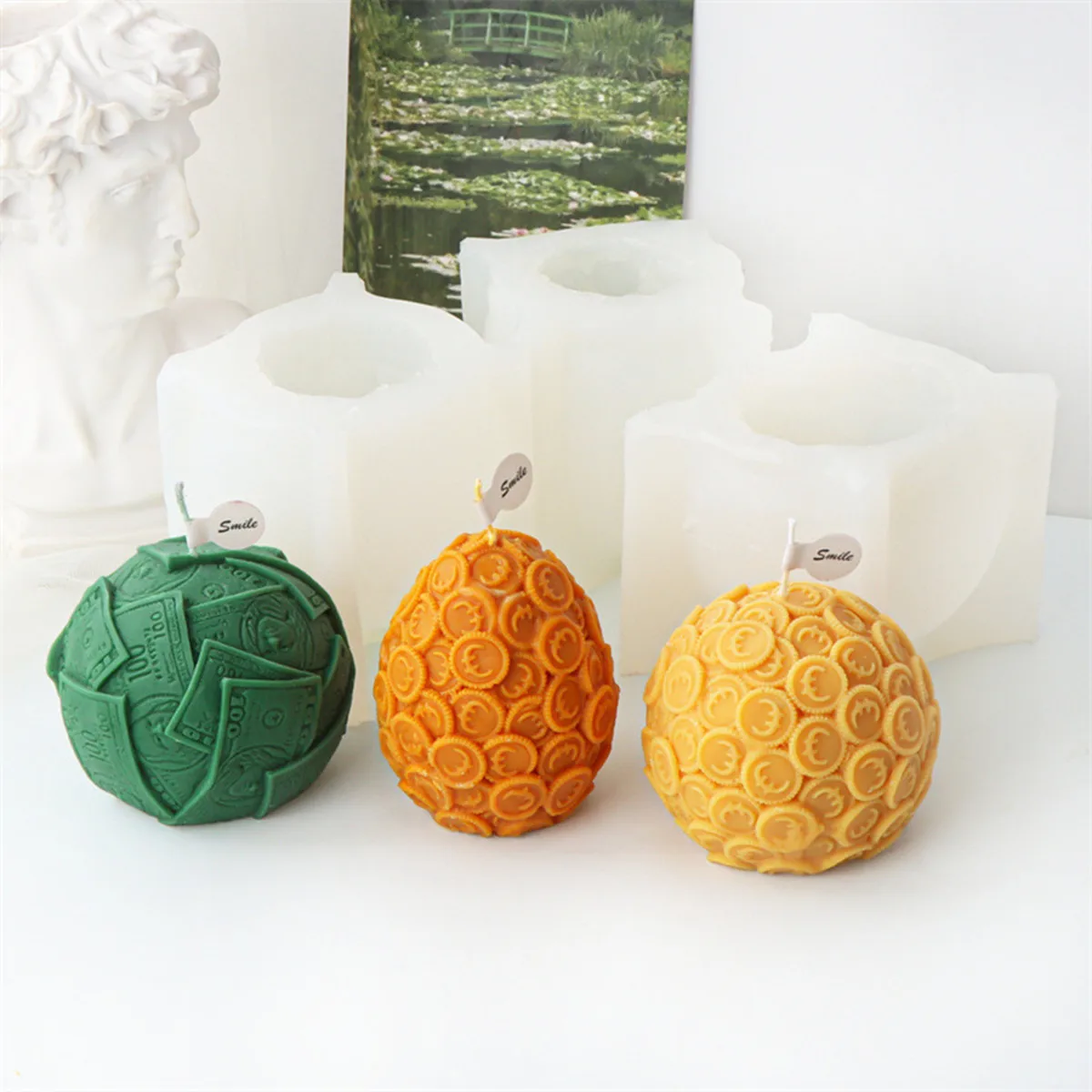 Силиконовая Форма Для Свечей В Форме Денег Доллара Ароматизированная Свеча