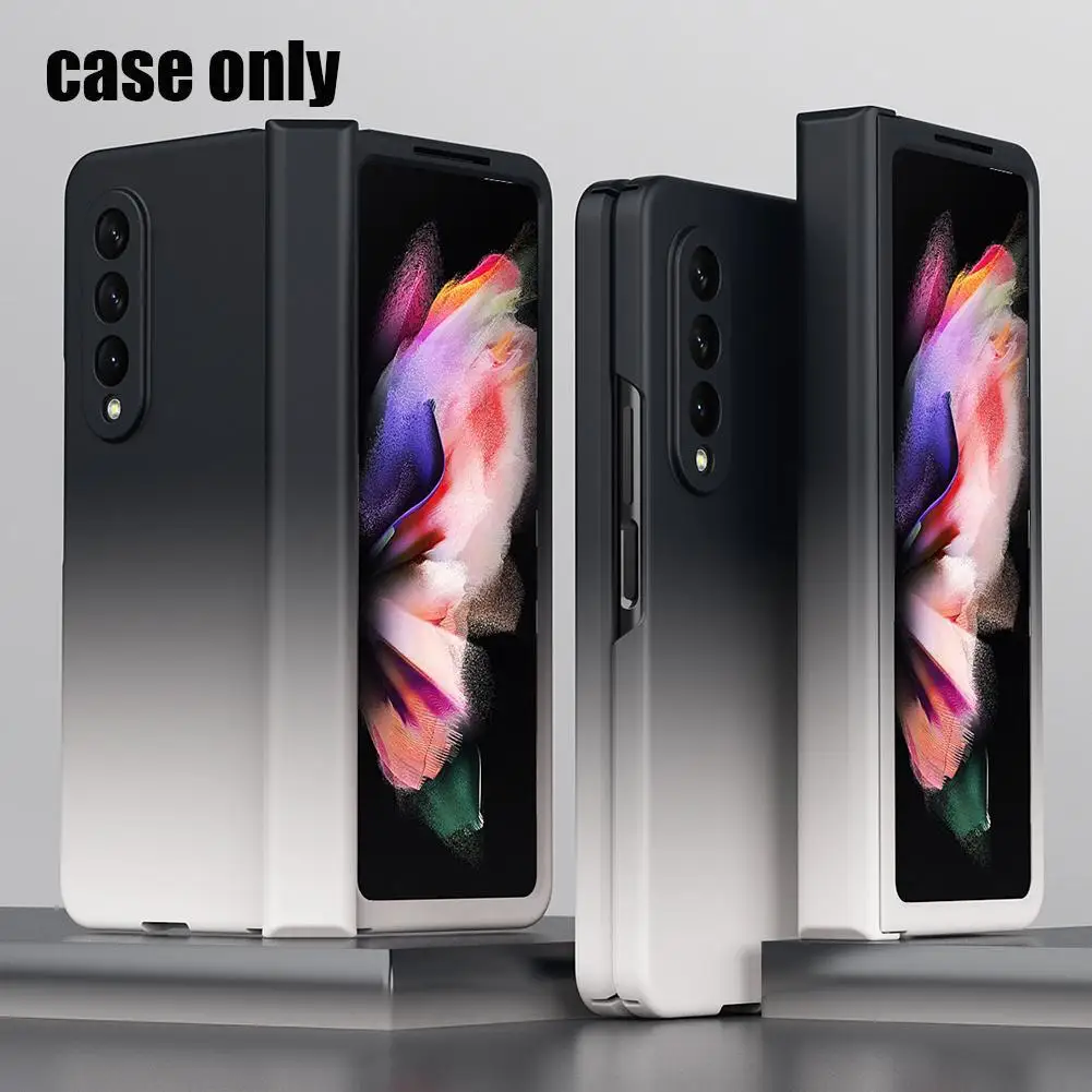 

Чехол для телефона Samsung Fold3 мобильный телефон, чехол W22, кожаный чехол с цветным градиентом, полноразмерный защитный чехол