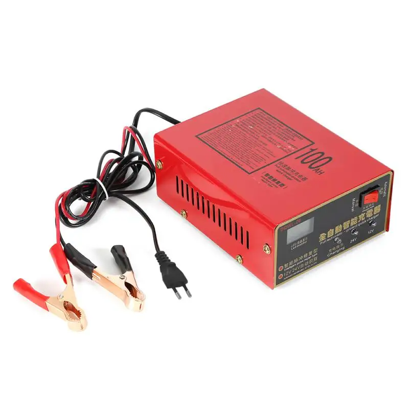 

2018 Universal 12V/24V 10A 220V Car Motorcycle Battery Repair Smart Charge Charger Lead Acid Charging Current EU plug