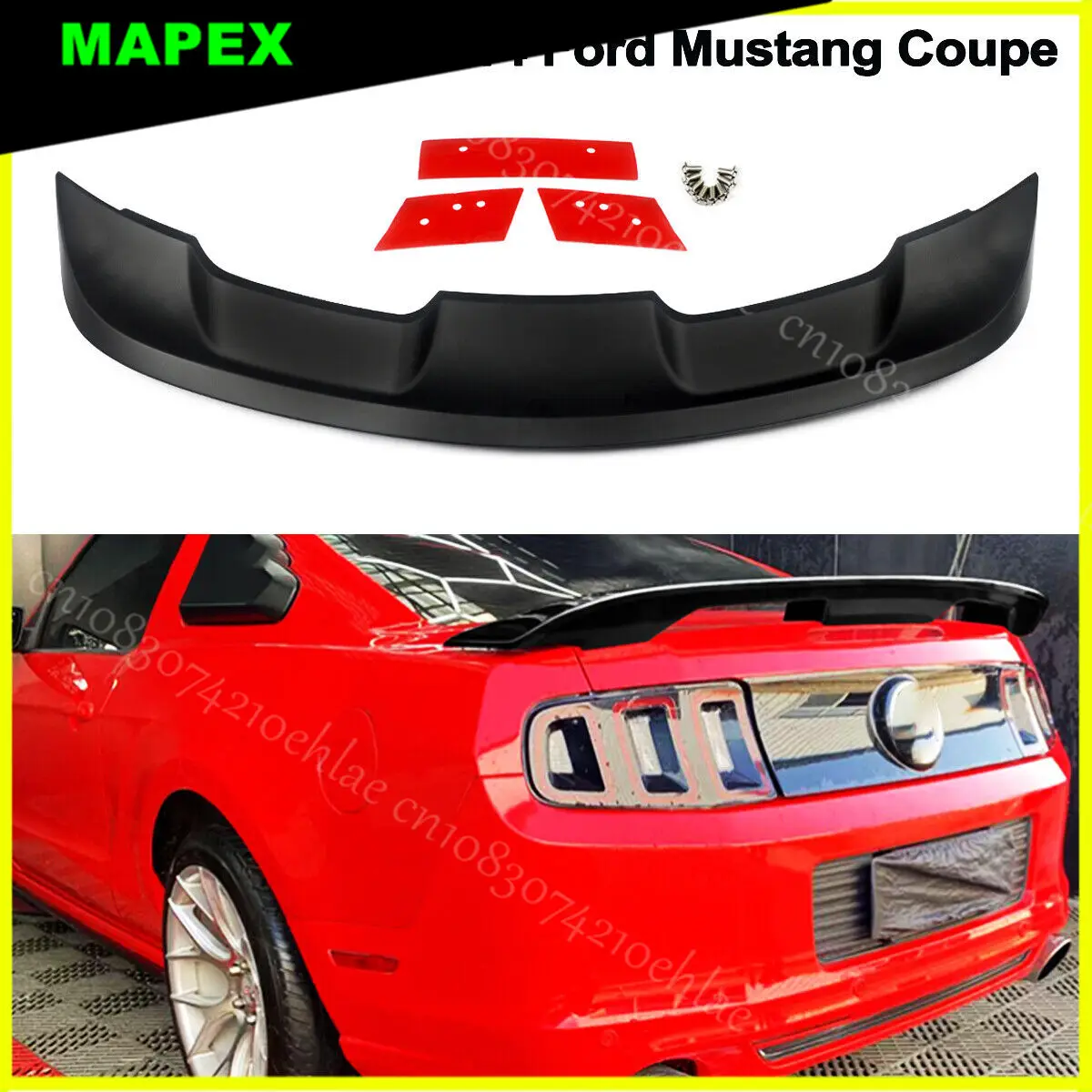 

Для Ford Mustang GT500 2010-2014 стиль задний багажник крыло спойлер крышка черный