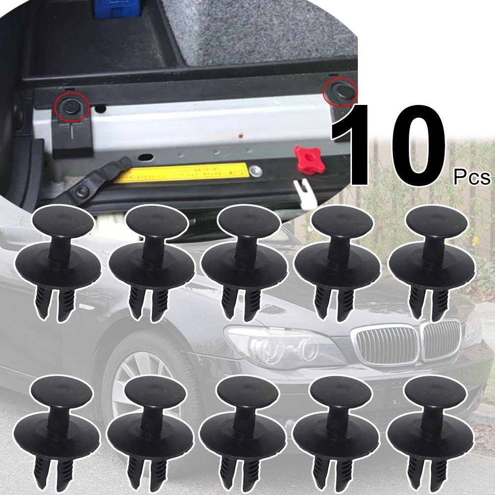 

10 шт. для BMW E38 E52 E65 E66 E67 E70 E71 E72 E83 F15 F16 F25 F85 F86 ковры решетки двигателя под лотком боковая юбка зажим для брызговика