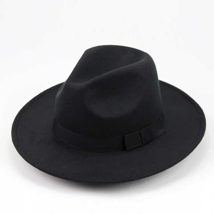 

Pink Fedora Hat Women Wool Felt Vintage Church Ladies Hat Wide Brim Panama Party Cowboy Cap Jazz Gentleman Wedding Hat For Man