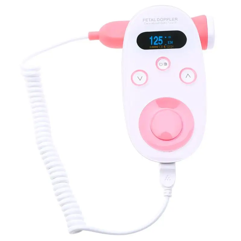 

Фетальный допплер с ЖК-дисплеем, Портативный Карманный Ультразвуковой детектор сердцебиения для беременных детей, 1 шт.