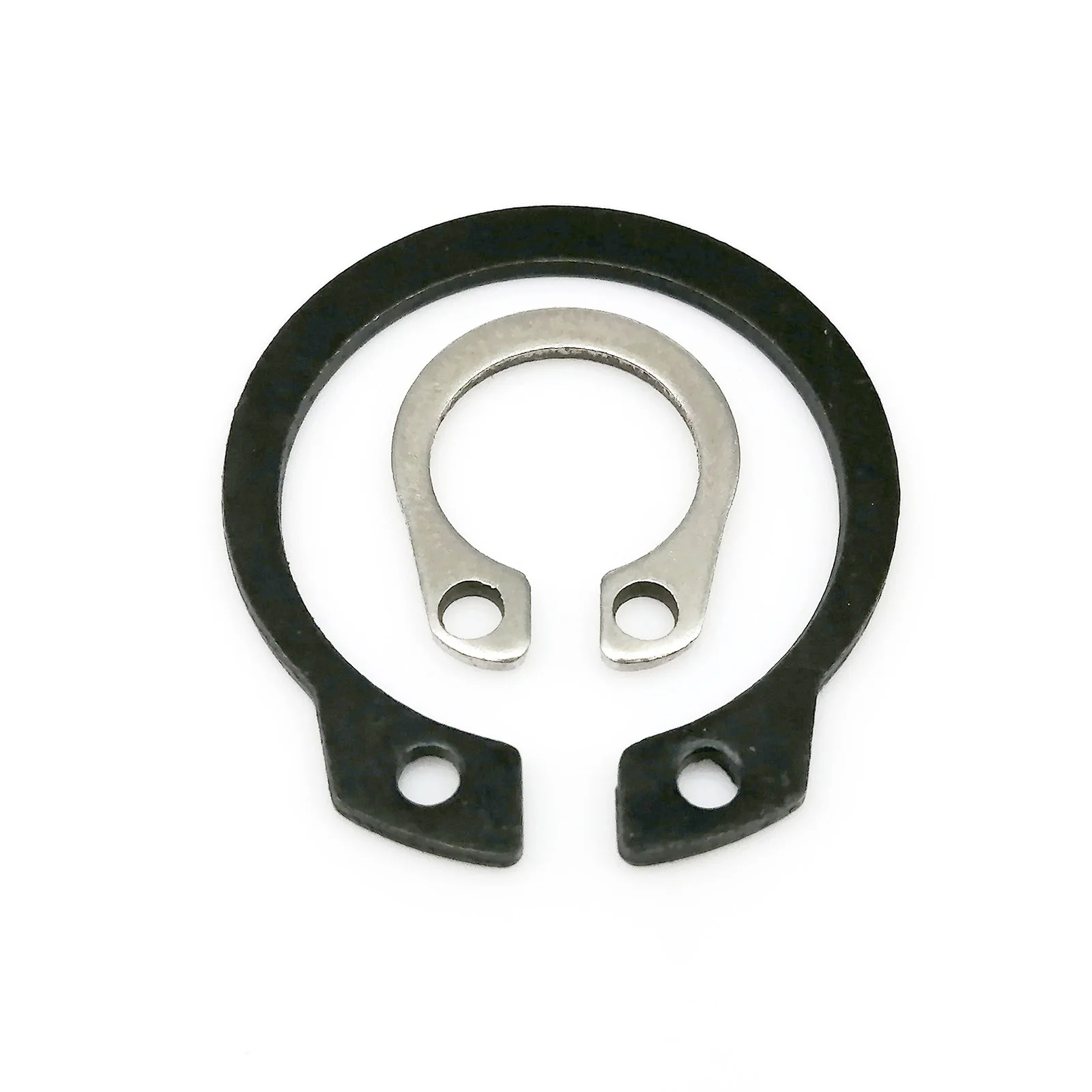 

10/25/50pcs M3 to M40 GB894 304 Stainless Steel Black 65mn Manganese Steel C Type External Circlip Retaining Clip Ring for Shaft