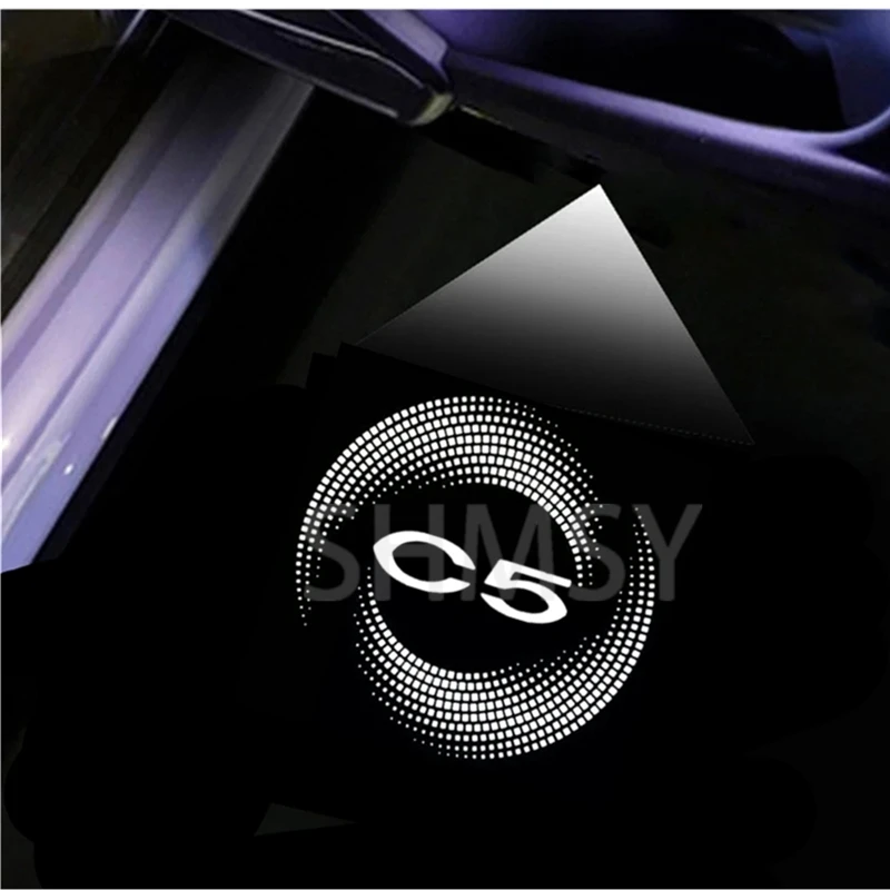 

2 шт. приветственные огни дверей автомобиля для Citroen C5 2010-2016 автомобильные двери светодиодный проектор призрак атмосферные лампы авто декоративные аксессуары