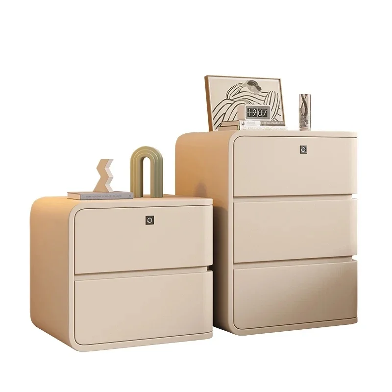 Белый ночной столик с выдвижными ящиками ночные столики в скандинавском стиле