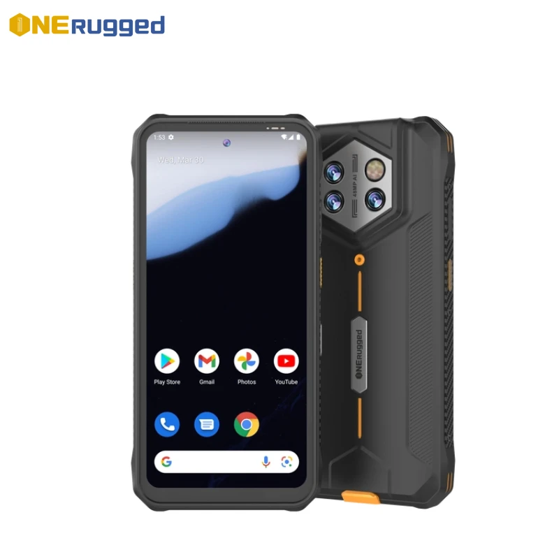 Фото ONERugged P1 H68T 6,56-дюймовый Android 14 GMS IP68 Водонепроницаемые прочные мобильные телефоны ATEX / MIL-STD-810H №1