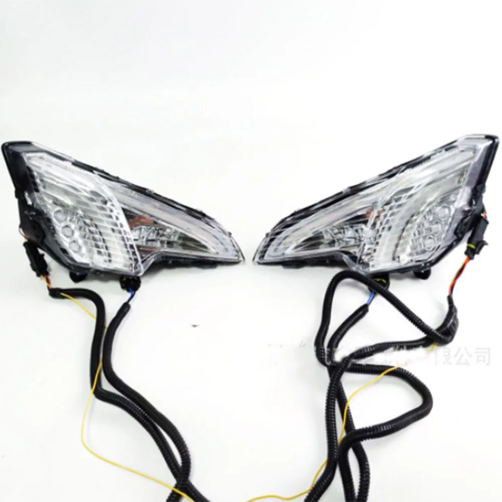 

Daytime LED Running Light For Ford Ecospore DRL 2 Color With Fog Lamp Hole Yellow Turn Signal