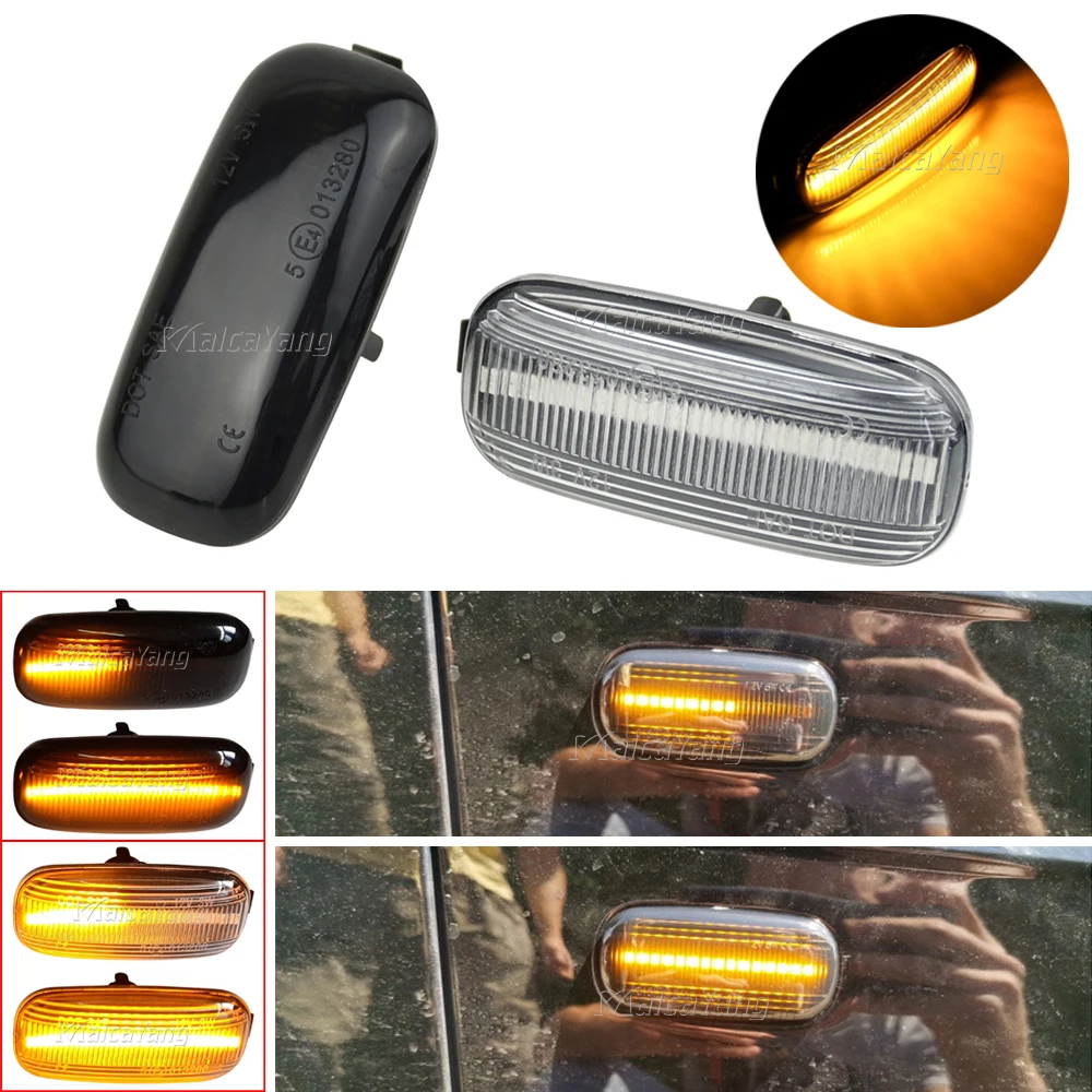 

2x LED Dynamic Turn Signal Side Marker Light Flowing Sequential Indicator For Audi A3 S3 8P A4 S4 RS4 B6 B7 B8 A6 S6 RS6 C5 C7