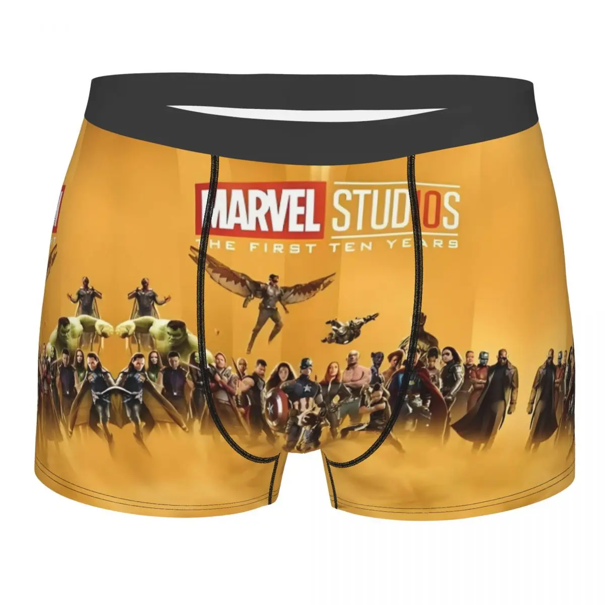 Трусы-боксеры Iron Man Мужские анимация Marvel дышащее нижнее белье трусы