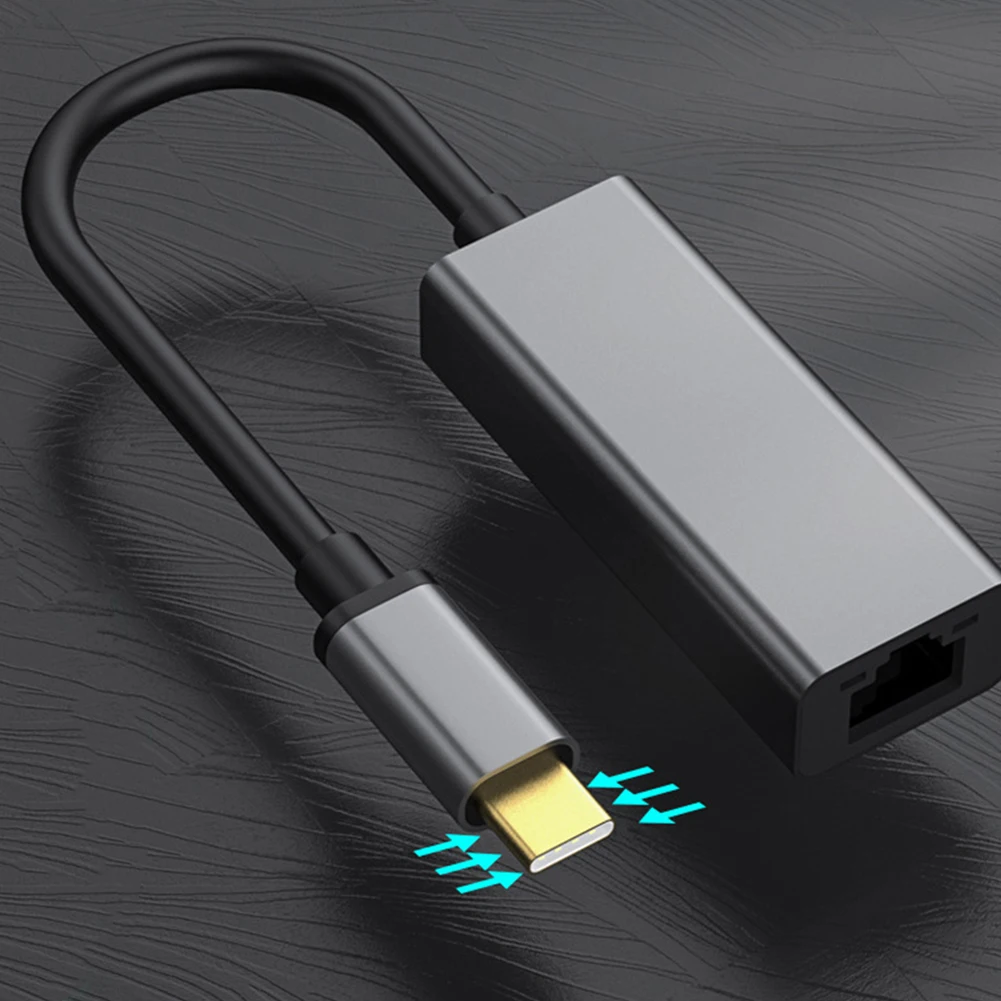 Сетевая карта USB с интерфейсом Ethernet и RJ45 адаптер для MacBook Pro Samsung Galaxy S9/S8/Note 9 Тип C |