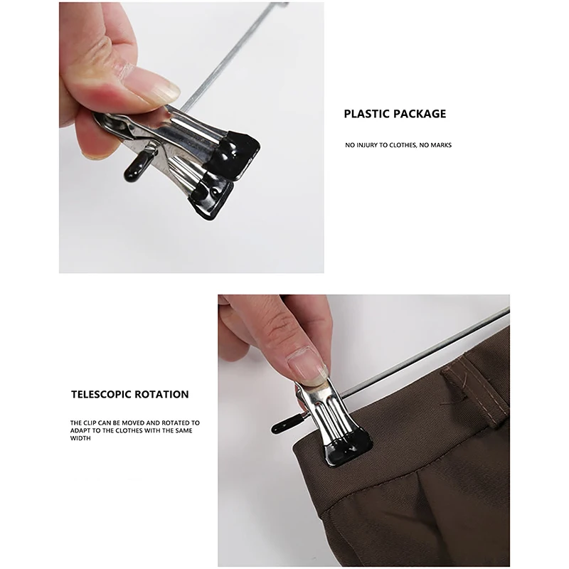 Железная ветрозащитная вешалка для одежды с колышками нескользящая брюк зажим