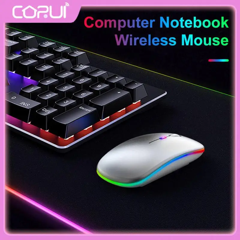 

Portable Rechargeable Gaming Mouse 4 Keys Wireless Mouse Overwatch Rgb Mouse Office Mouse Silent 1600dpi Mice 2.4ghz