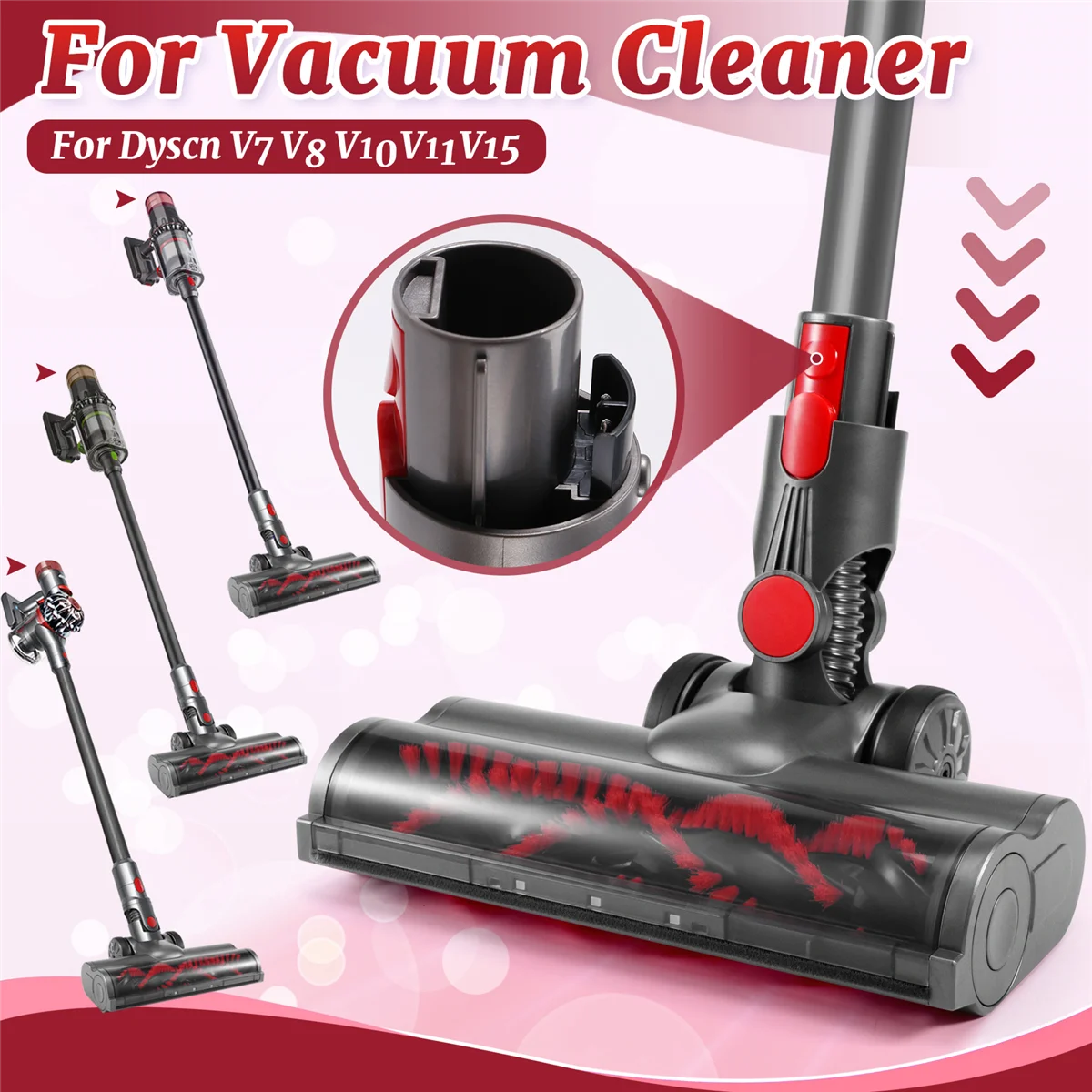 Суперпредложения турбинная щетка для пылесоса Dyson V7 V8 V10 V11 V15 насадка пола со