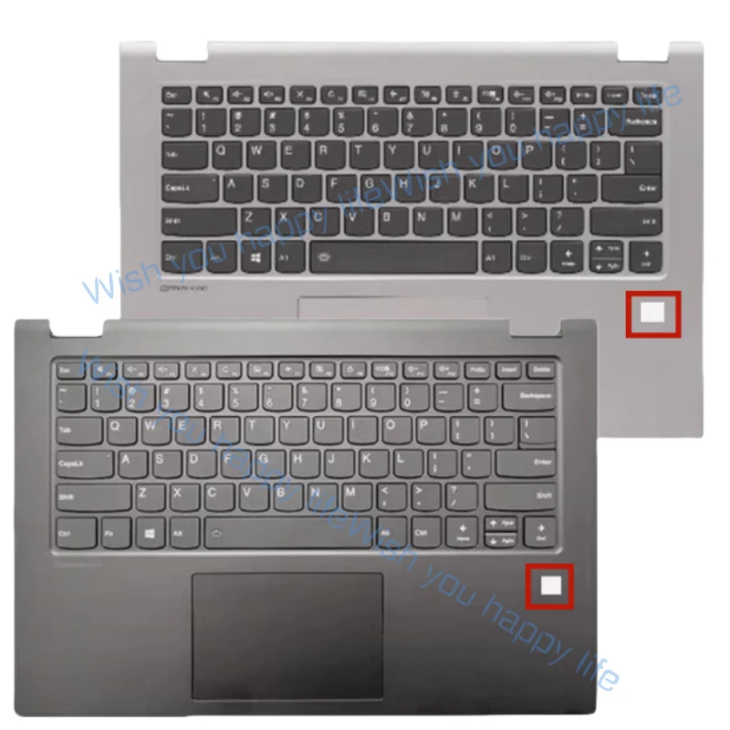 Фото Л... Клавиатура US для Lenovo IdeaPad C340-14 IWL IML API Flex-14, верхняя крышка с подставкой для рук №4