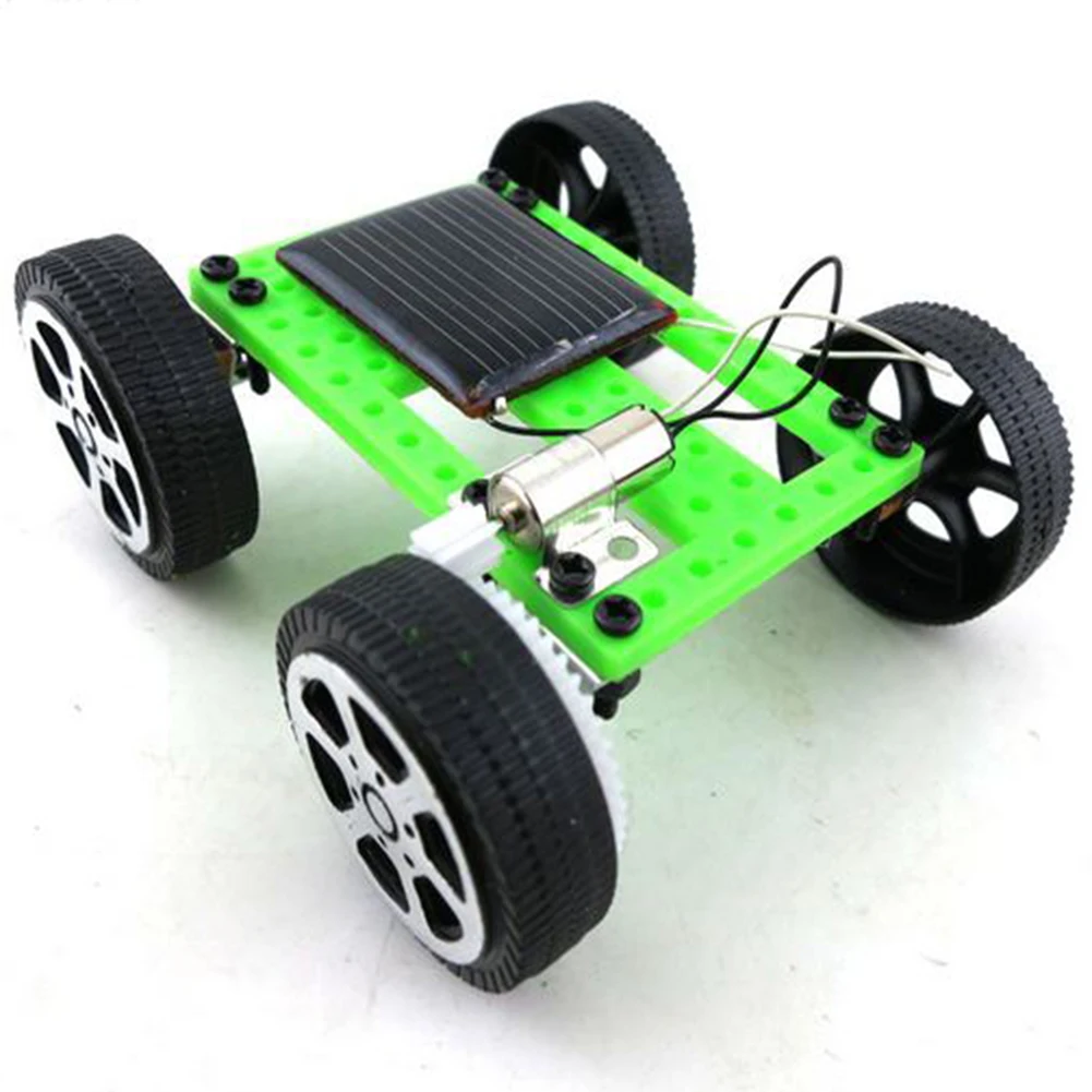 

DIY подарок Интеллектуальный развивающий научный на солнечных батареях детский сборный Мини Быстрый игрушечный автомобиль
