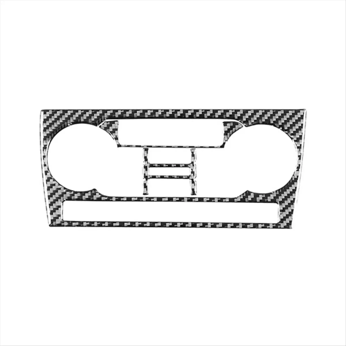 Фото L96A для Audi A3 S3 8P 2006 2007 Наклейки на панель управления воздухом центральной консоли из углеродного волокна, аксессуары для интерьера №2