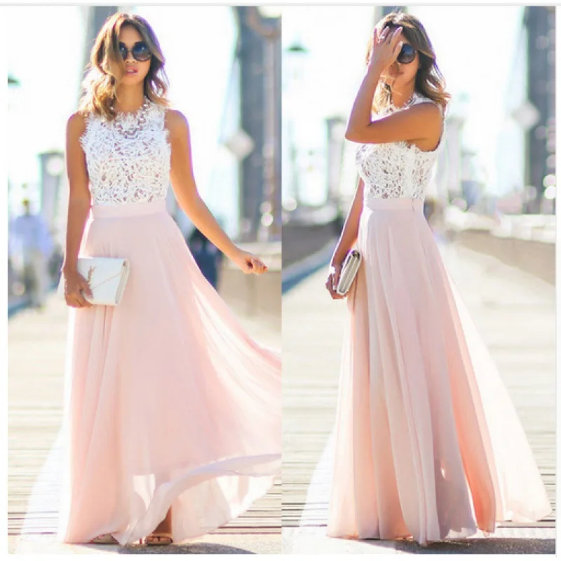 

Женское шифоновое платье с V-образным вырезом, без рукавов