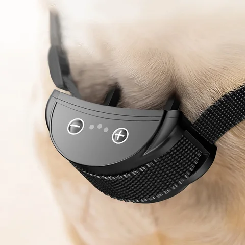 Умный ошейник для дрессировки собак, перезаряжаемый электрический ошейник с защитой от лая для собак