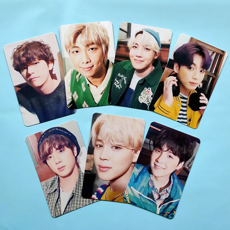 

7PCS/SET KPOP Bangtan Boys Photocards Double-Sided DECO KIT LOMO Cards Postcards JungKook V JIMIN JIN RM For Fans Collection 80e