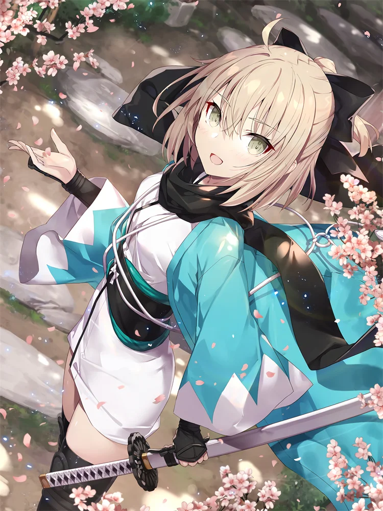 

Теплое Фланелевое Флисовое одеяло для косплея аниме Okita Souji (Fate/Grand Order), сделай сам, на заказ, домашнее постельное белье, постельное белье, Пря...