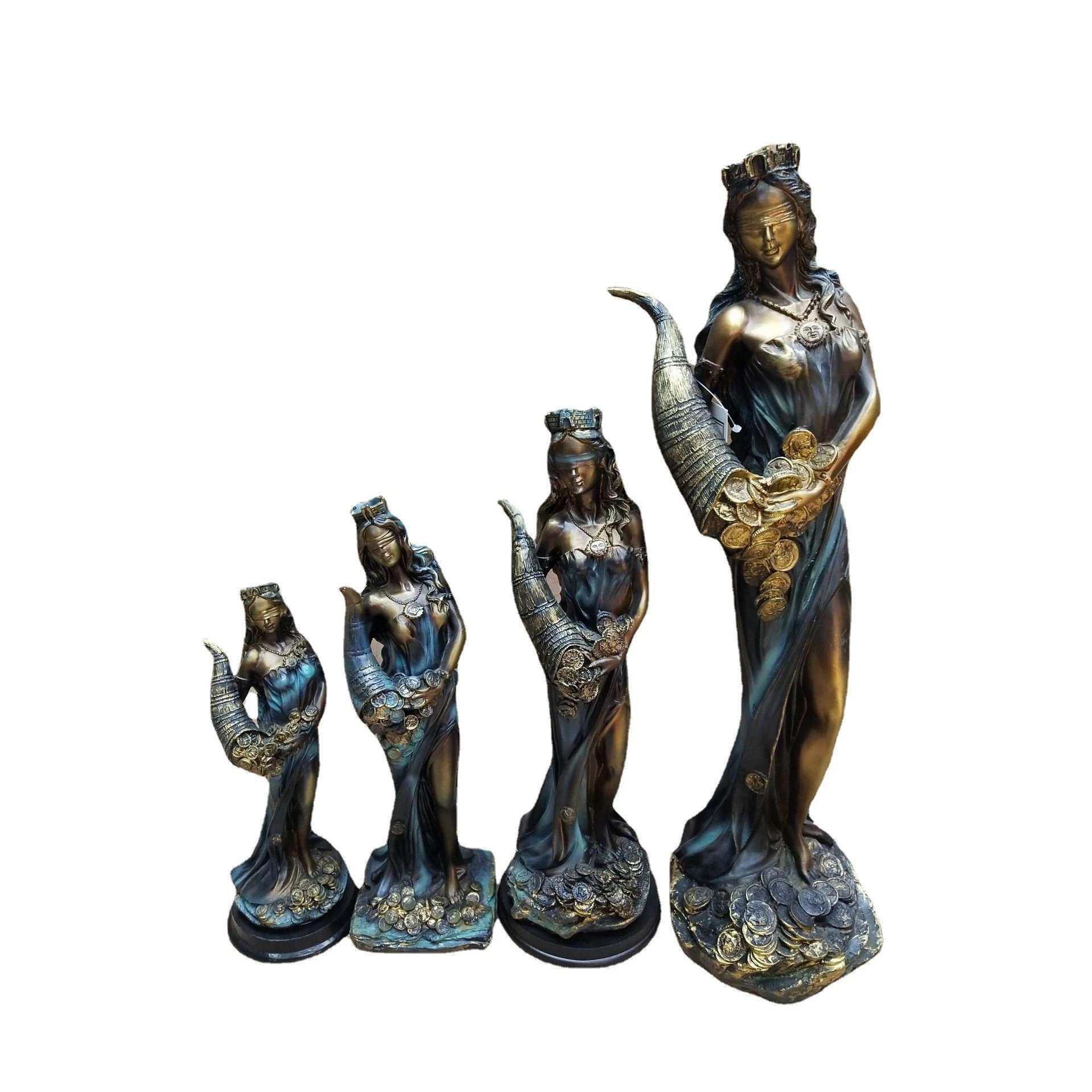 

Goddess Of Wealth Poulto Themis Statue Home Decor Resin Furniture Church Utensils Catholic Figures Orthodox Gif Ornament