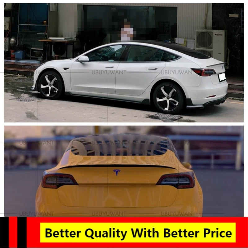 

Спойлер для заднего багажника Tesla Model 3 2017-2020, из углеродного волокна
