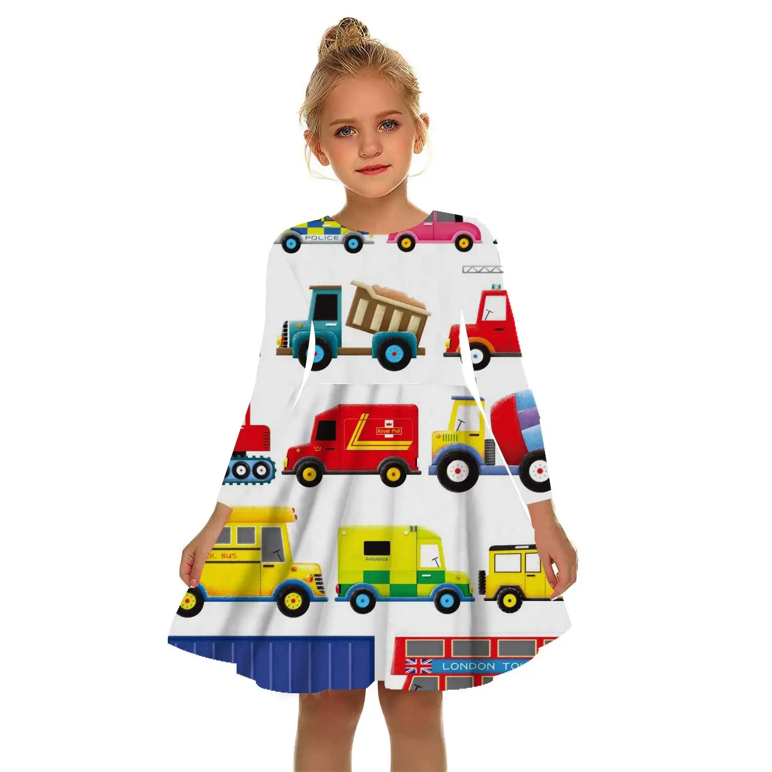 

2022 New Girls 3D Printed Summer Dresses Party Princess Costumes Kids Toddler Cosplay Dresses