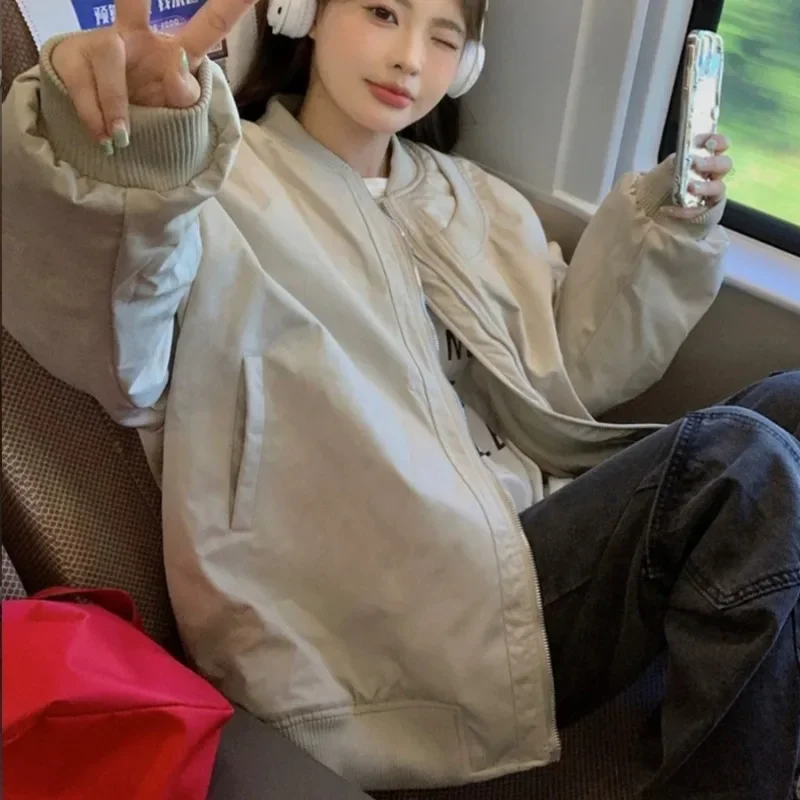 Куртки женские с длинным рукавом воротник-стойка водонепроницаемые утолщенные